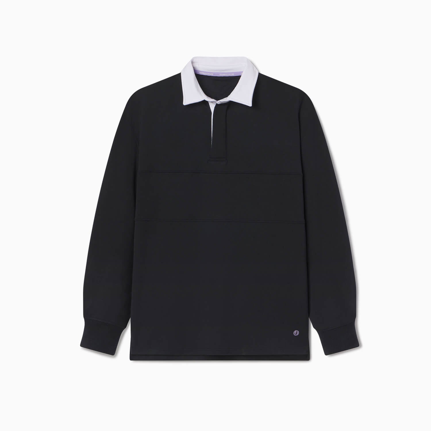 jimwag border rugby shirt 黒 Hugby Rugby | Super-Soft French Terry Rugby | Jambys | Black