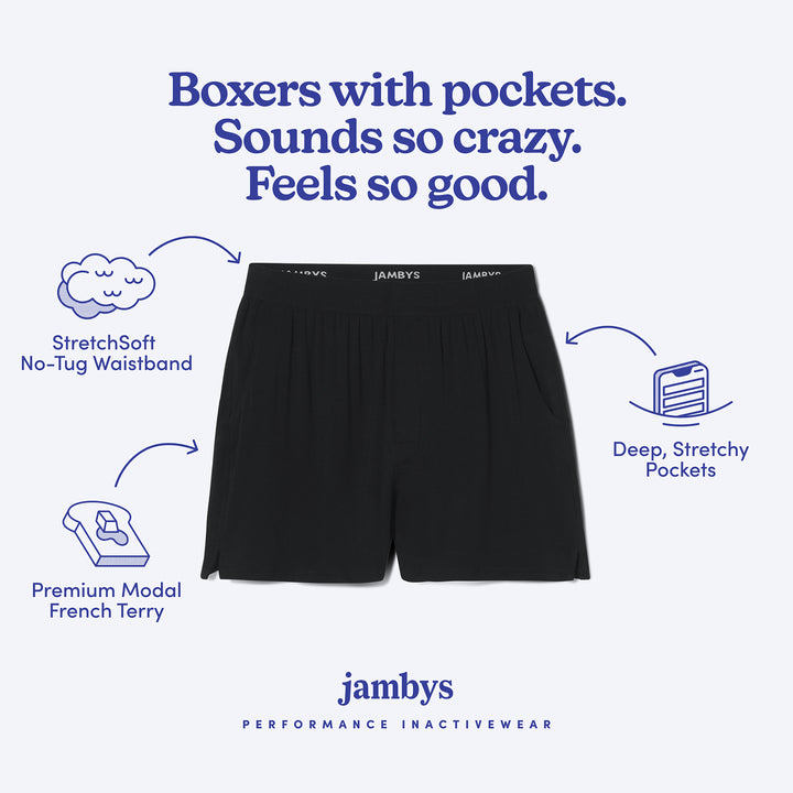Boxers With Pockets, House Shorts, Jambys