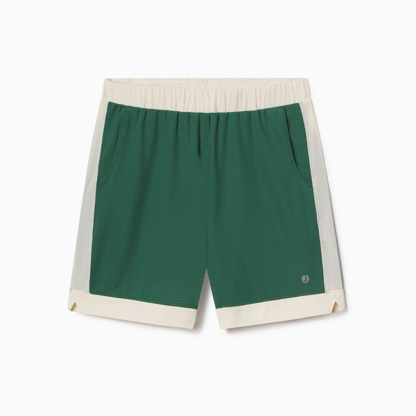 Hunter Green/Cream SoftStretch Basketball Shorts