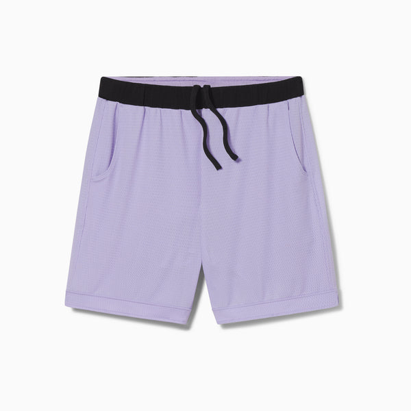 Lavender/Black SoftStretch Basketball Shorts