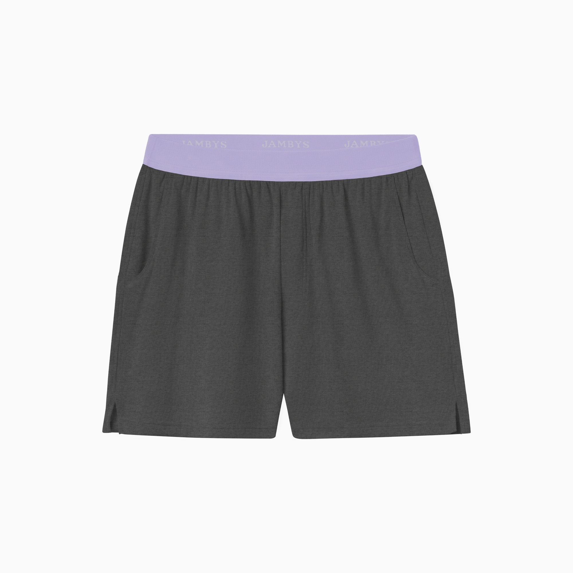 Boxers With Pockets | House Shorts | Jambys | Gray/Lavender