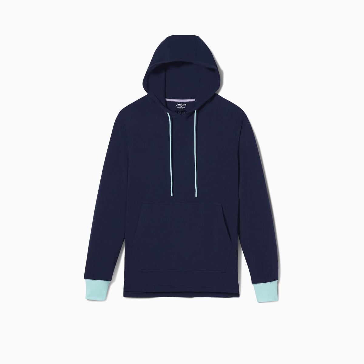 Lightweight Hoodie | House Hoodie | Jambys | Navy/Mint