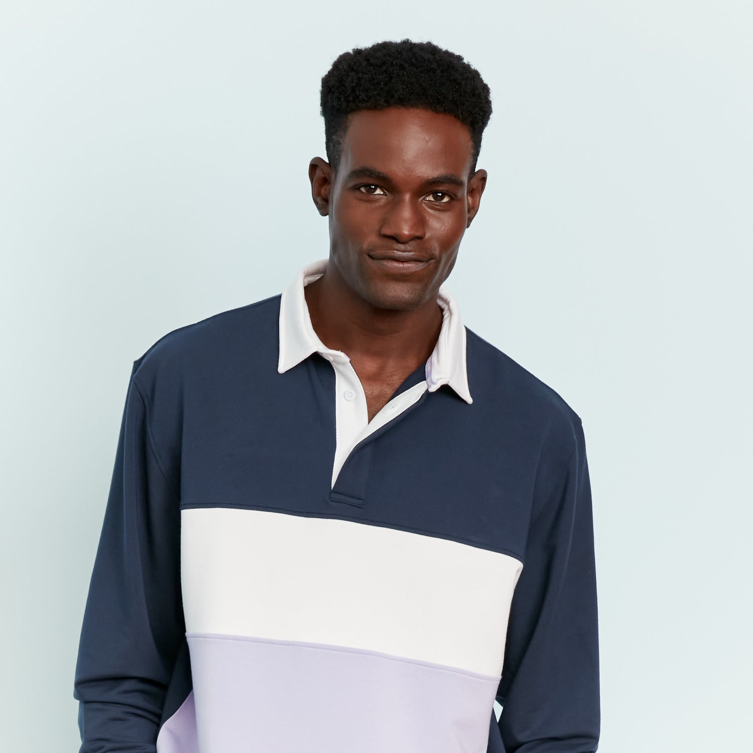 Hugby Rugby | Super-Soft French Terry Rugby | Jambys | Navy/White