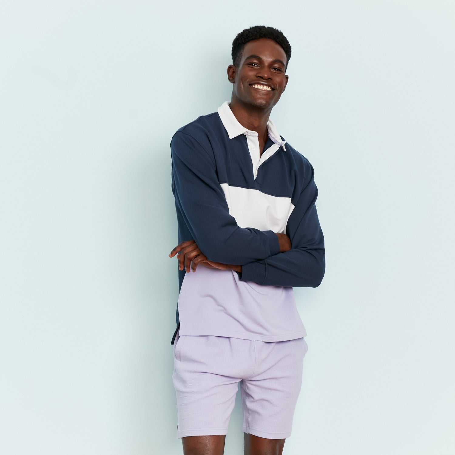 Hugby Rugby | Super-Soft French Terry Rugby | Jambys | Navy/White