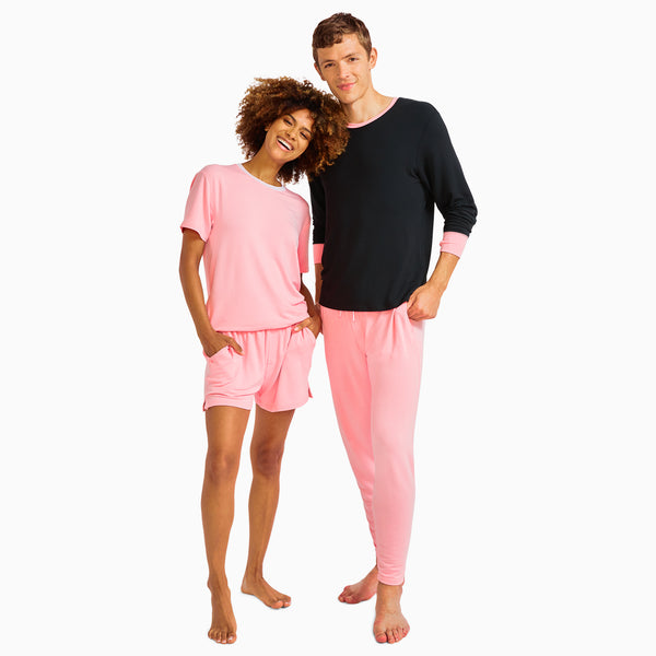 modelsizing1: Monica is 5'6 and wearing a small. | modelsizing2: Kenny is 6'1" and wearing a medium.