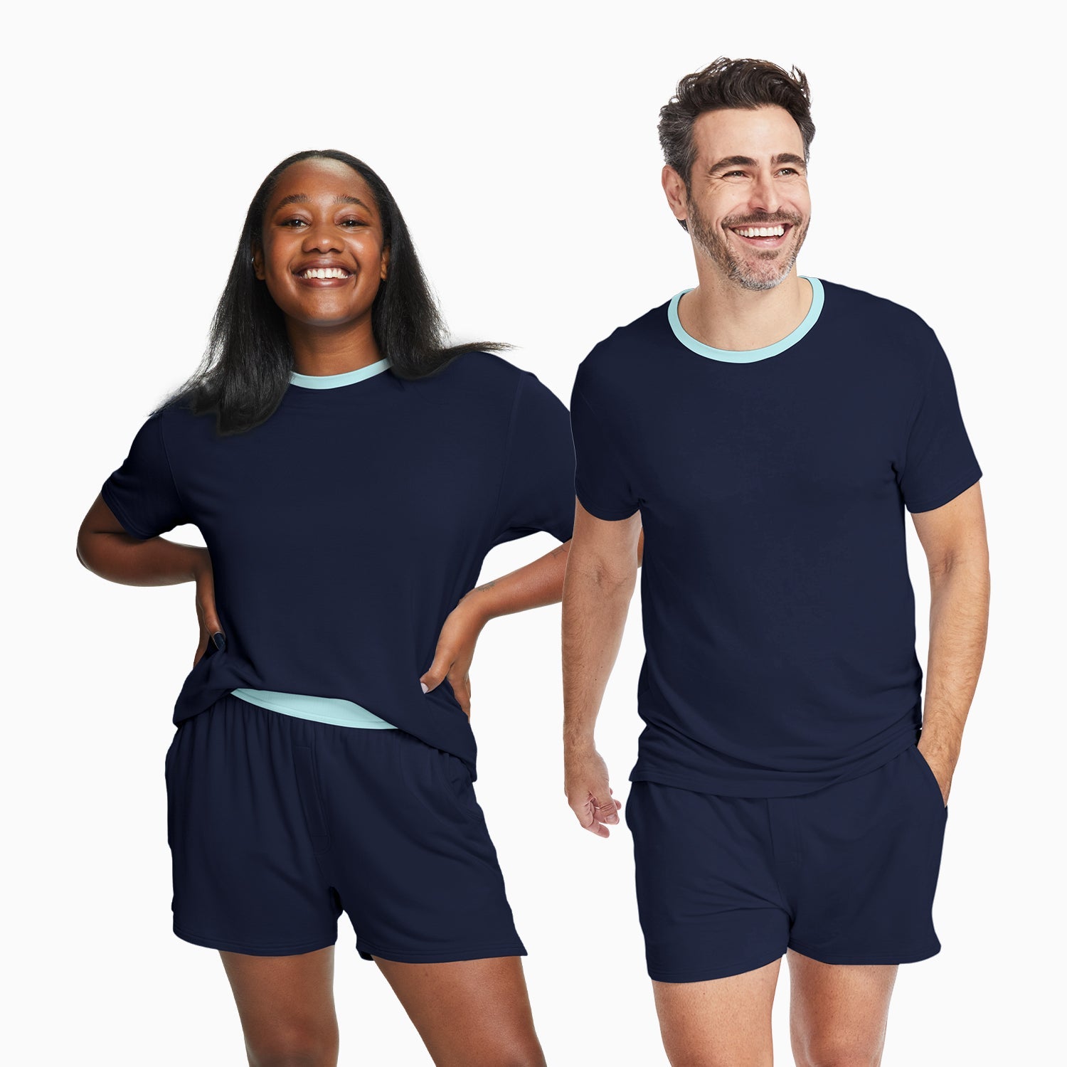 ルームウェア・パジャマ andmary Merry border short pants ROOM WEAR