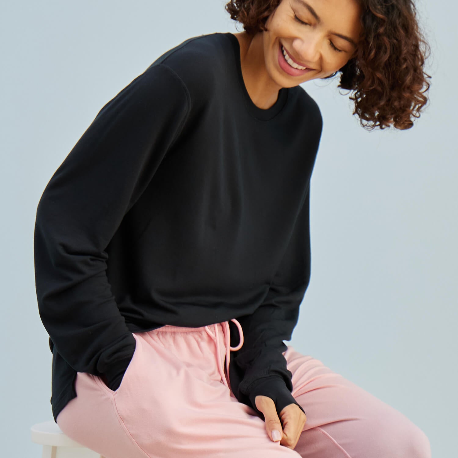 Comfortable Long-Sleeve T-Shirt | Long-Sleeve JamTee | Jambys | Black