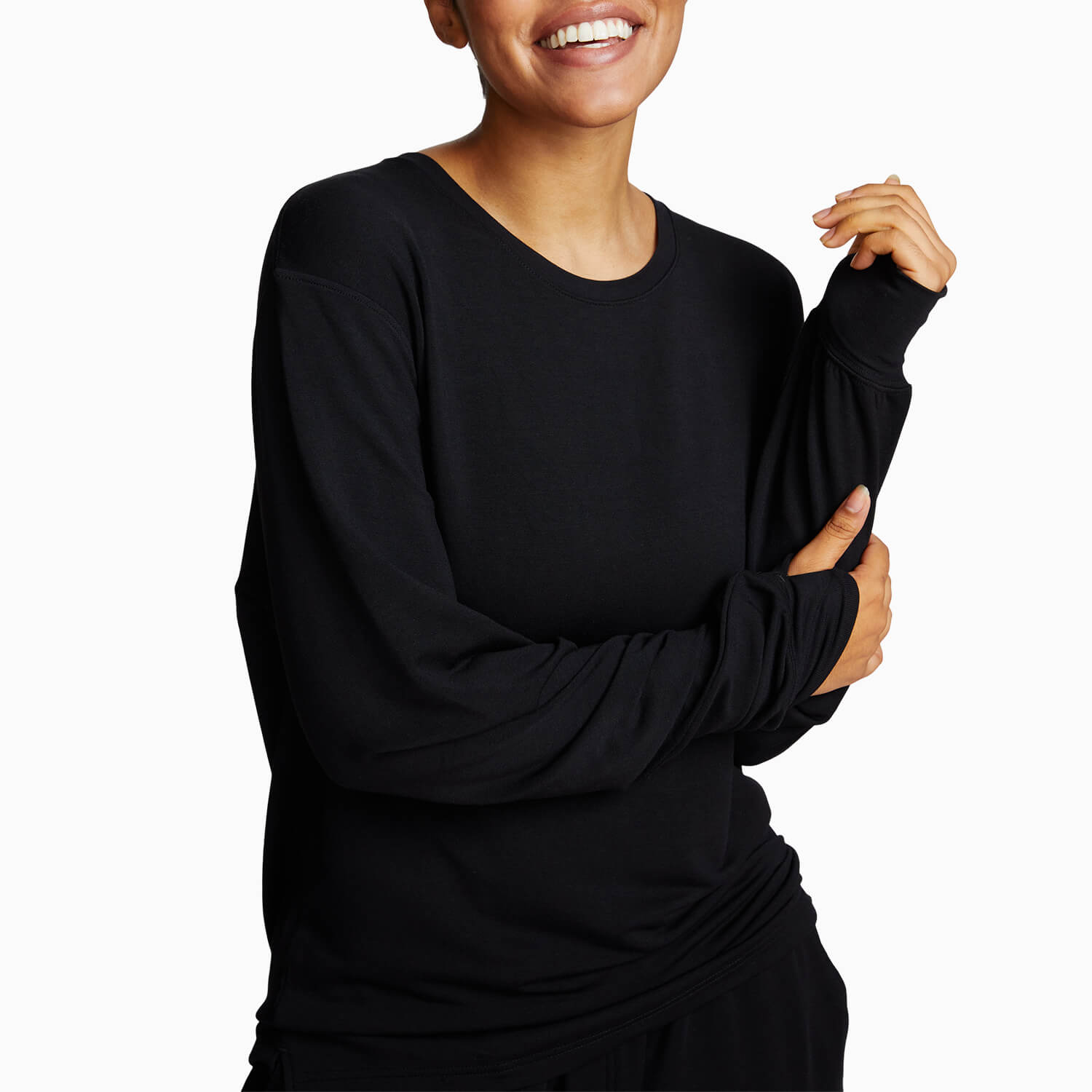 Comfortable Long-Sleeve T-Shirt | Long-Sleeve JamTee | Jambys | Black