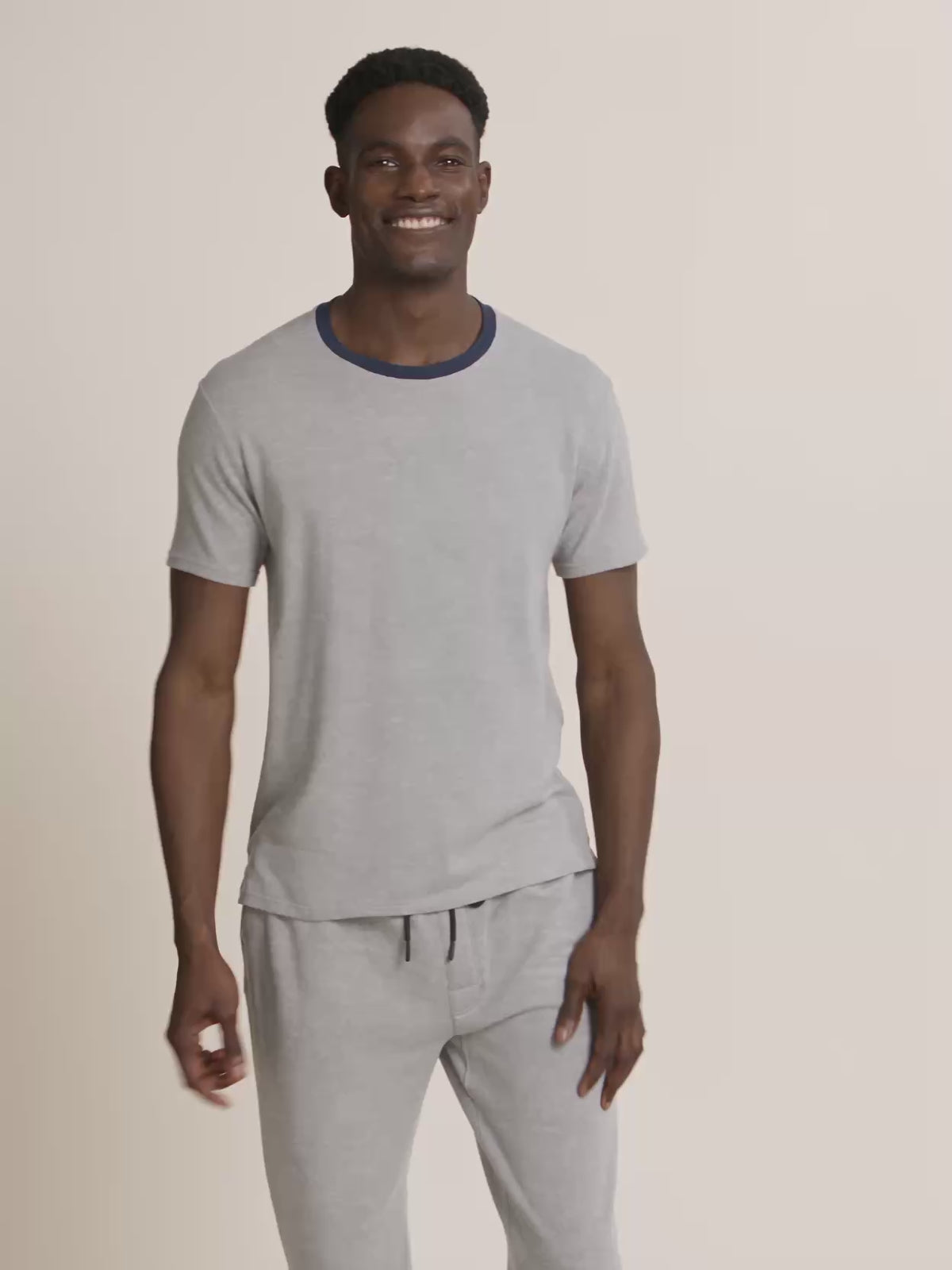 Salt + Pepper/Navy JamTee